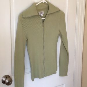 Ann Taylor Loft zippered sweater/blouse
